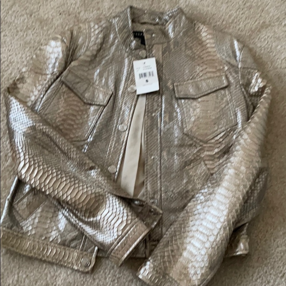 Ralph Lauren black label hold Python jacket